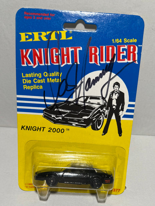 Signed 1 of 1 Vintage 1983 ERTL Knight Rider K.I.T.T. By STAR Actor DAVID HASELHOLFF who plays Michael Knight