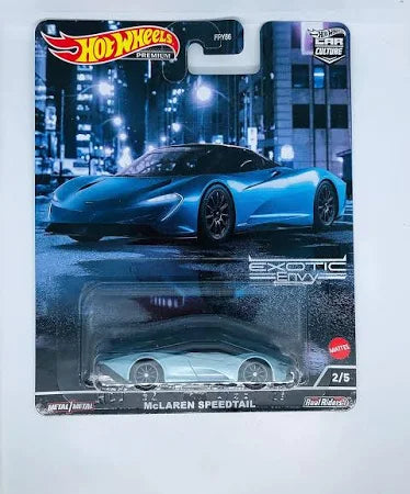 SEALED HOT WHEELS PREMIUM McLAREN SPEEDTAIL CAR CULTURE EXOTIC ENVY 2/5