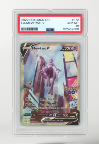 2022 POKEMON GO FA / MEWTWO V PSA10