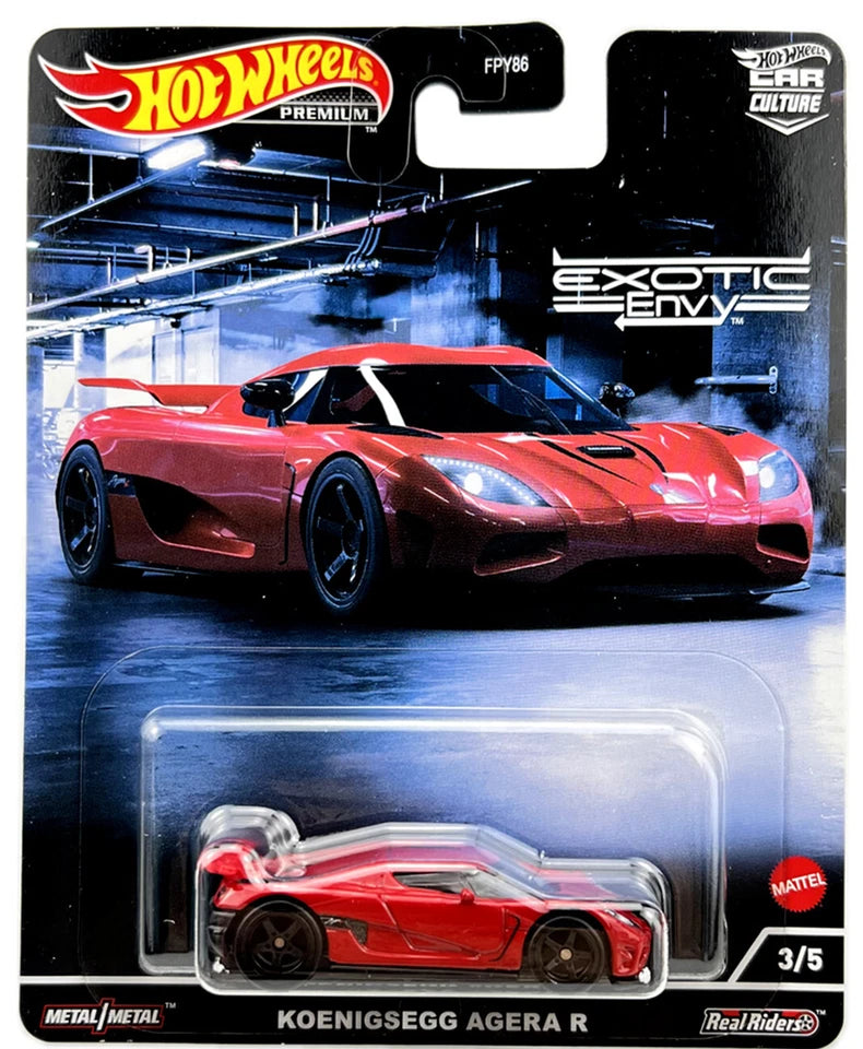 SEALED HOT WHEELS PREMIUM KOENIGSEGG AGERA R CAR CULTURE EXOTIC ENVY '22 3/5