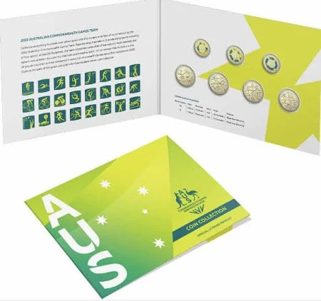 2022 Australian $2 Coin Set Commonwealth Games A,U,S RAM Folder 7 Coins